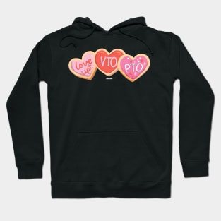 Valentines Day Coworker Swagazon PTO VTO Valentine Cookie Hoodie